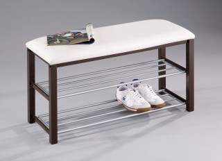 2-Tier Shoes Rack with Seat Bench